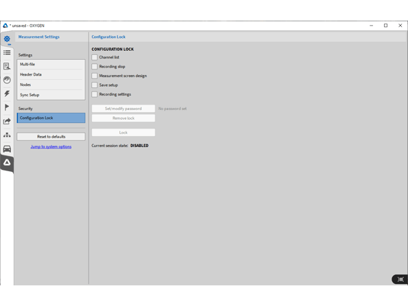  Dewitron data acquisition software password setting function