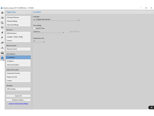  OXYGEN Software Localization Language Interface Setting Tutorial