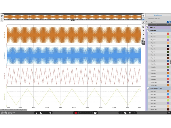  Data channel setting menu of Devotron OXYGEN software